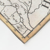 ヴィンテージトランシルヴァニアの地図(1720年) フリースブランケット (角)