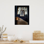 ヴィンテージトランジスタ無線ポスター ポスター (キッチン)