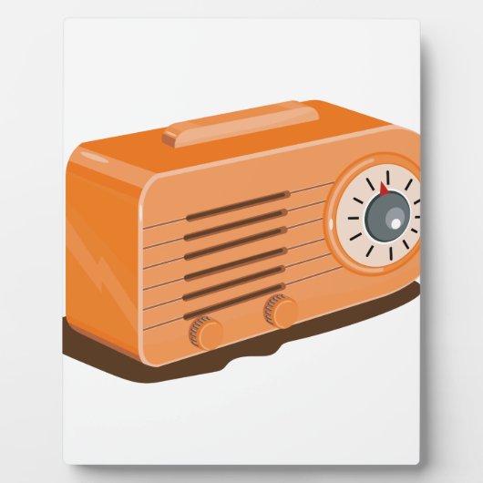 ヴィンテージトランジスタ無線レトロ フォトプラーク (正面)
