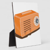 ヴィンテージトランジスタ無線レトロ フォトプラーク (側面)