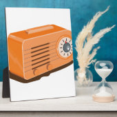 ヴィンテージトランジスタ無線レトロ フォトプラーク (側面)