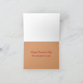 ヴィンテージトランプのポーカーバレンタインバースデーカード シーズンカード (内部)