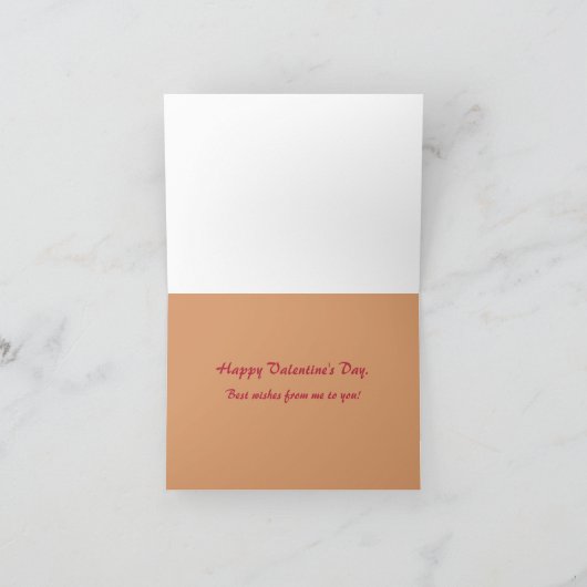 ヴィンテージトランプのポーカーバレンタインバースデーカード シーズンカード (内部)