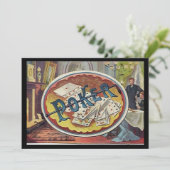 ヴィンテージトランプのポーカーメン喫煙ルーム賭博 招待状 (スタンド正面)