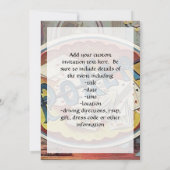 ヴィンテージトランプのポーカーメン喫煙ルーム賭博 招待状 (裏面)