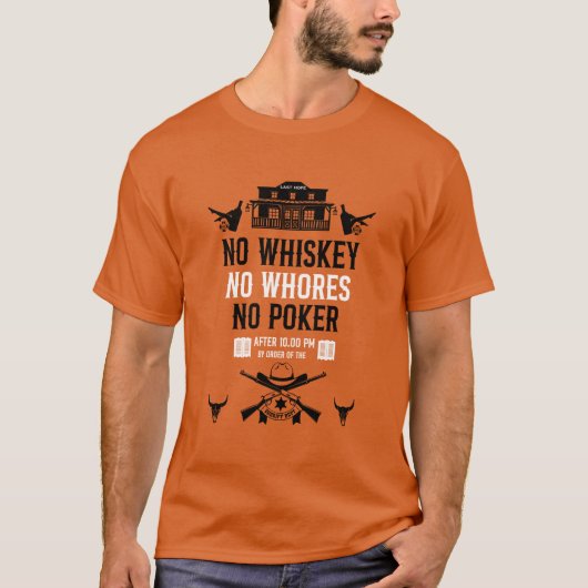 ヴィンテージトランプのポーカー選手 Tシャツ (正面)