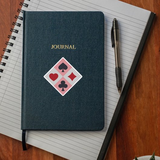 ヴィンテージトランプの色カスタム切りステッカー シール