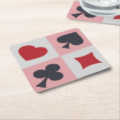 ヴィンテージトランプカラーコースター ペーパーコースター (アングル)