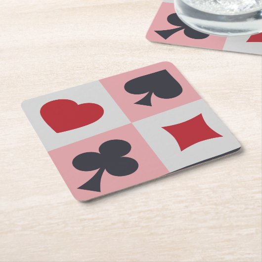 ヴィンテージトランプカラーコースター ペーパーコースター (アングル)