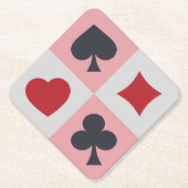 ヴィンテージトランプカラーコースター ペーパーコースター (正面)