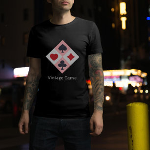 ヴィンテージトランプカラーメンズTシャツ Tシャツ