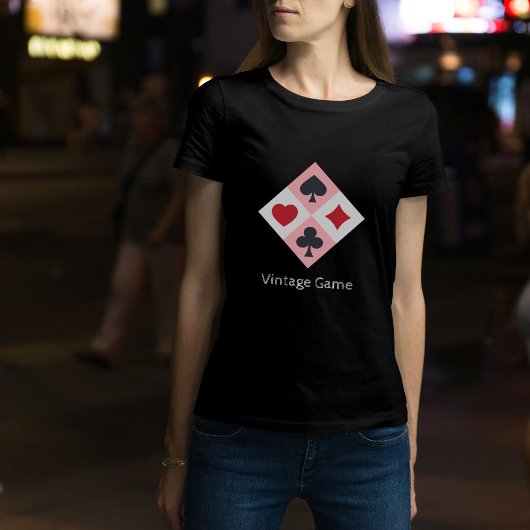 ヴィンテージトランプカラー女性のTシャツ Tシャツ