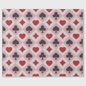 ヴィンテージトランプ色の折り返し紙 ラッピングペーパー (フラット)