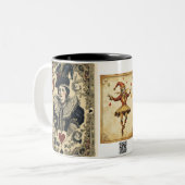 ヴィンテージトランプ ツートーンマグカップ (正面左)