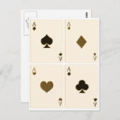 ヴィンテージトランプ ポストカード (正面/裏面)