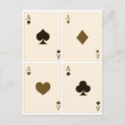 ヴィンテージトランプ ポストカード (正面)