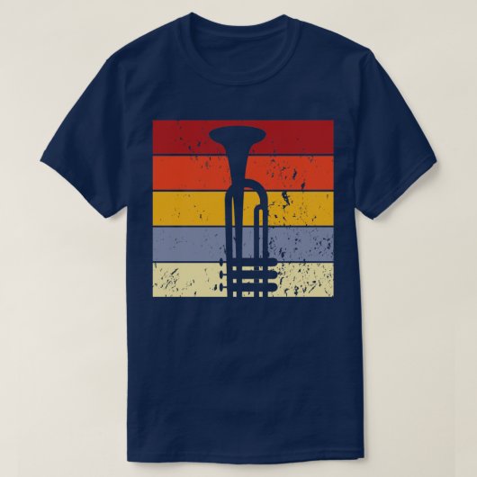 ヴィンテージトランペットプレーヤー1 Tシャツ (デザイン正面)