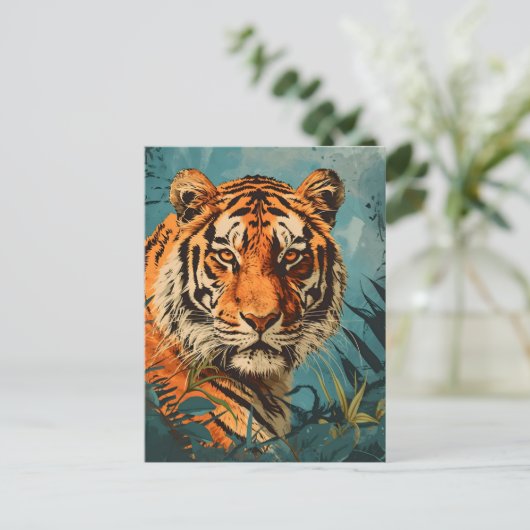 ヴィンテージトラ:ノス威厳のあるタルジア ポストカード (スタンド正面)