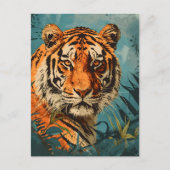 ヴィンテージトラ:ノス威厳のあるタルジア ポストカード (正面)