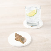 ヴィンテージトリトンシーシェルシェル、海洋海動物 コースター (側面)