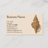 ヴィンテージトリトンシーシェルシェル、海洋海動物 名刺 (正面)