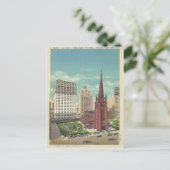 ヴィンテージトリニティチャーチニューヨーク ポストカード (スタンド正面)