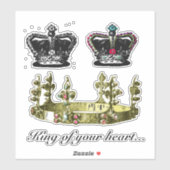 ヴィンテージトリプルクラウズビニールノートパソコンステッカー シール (シート)