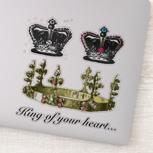 ヴィンテージトリプルクラウズビニールノートパソコンステッカー シール (詳細)