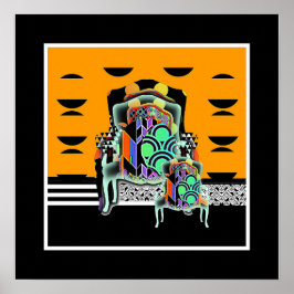 ヴィンテージトリプルジオアームチェア ポスター