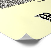 ヴィンテージトリロバイトプリント ポスター (角)