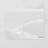 ヴィンテージトルキースタンブールガラタポート ポストカード (裏面)