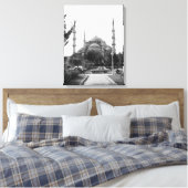 ヴィンテージトルキースタンブールザブルーモスク キャンバスプリント (インサイチュ (寝室))