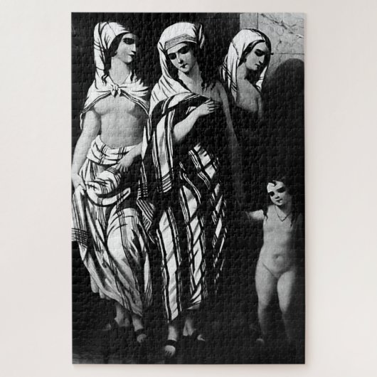 ヴィンテージトルキースタンブールトプカピ美術館 ジグソーパズル (縦)