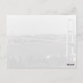 ヴィンテージトルキースタンブールボスポラス橋 ポストカード (裏面)