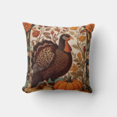 ヴィンテージトルコとカボチャの秋 クッション (正面)