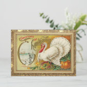 ヴィンテージトルコとカボチャ感謝祭 シーズンカード (スタンド正面)