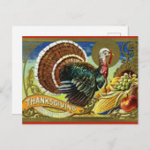 ヴィンテージトルコとコルヌコピア ポストカード (正面/裏面)