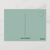 ヴィンテージトルコと緑の葉感謝祭 ポストカード (裏面)