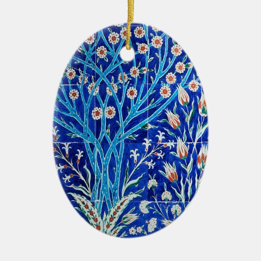 ヴィンテージトルコのタイル セラミックオーナメント (正面)