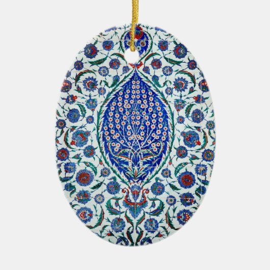 ヴィンテージトルコのタイル セラミックオーナメント (正面)
