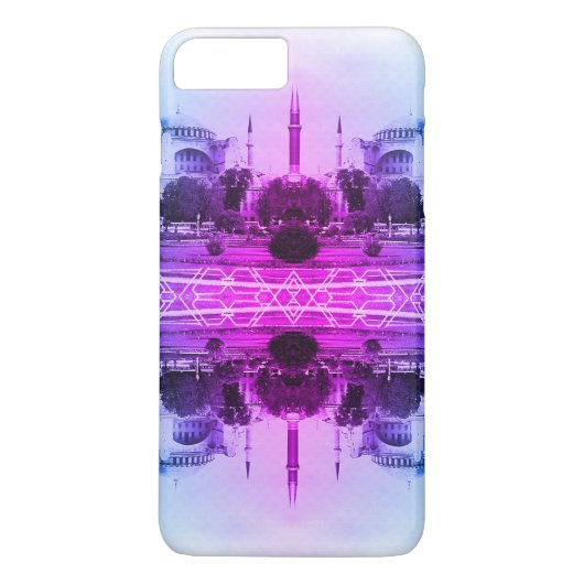 ヴィンテージトルコイスタンブールホーリーソフィー大聖堂 Case-Mate iPhoneケース (裏面)