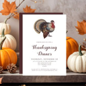 ヴィンテージトルコサンクスギビングディナーパーティー 招待状