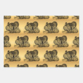 ヴィンテージトルコ幸せな感謝祭WP 3p ラッピングペーパーシート (正面)