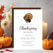 ヴィンテージトルコ感謝祭ディナー 招待状