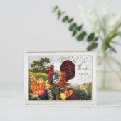 ヴィンテージトルコ感謝祭 シーズンポストカード (スタンド正面)