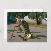 ヴィンテージトルコ – イスタンブールスネークシャーマー ポストカード (正面/裏面)