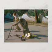 ヴィンテージトルコ – イスタンブールスネークシャーマー ポストカード (正面)