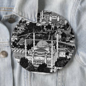 ヴィンテージトルコIstanbulブルーモスク概要1970 缶バッジ (インサイチュ)