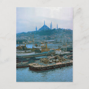ヴィンテージトルコIstanbul Dredgers, Bosphoros ポストカード