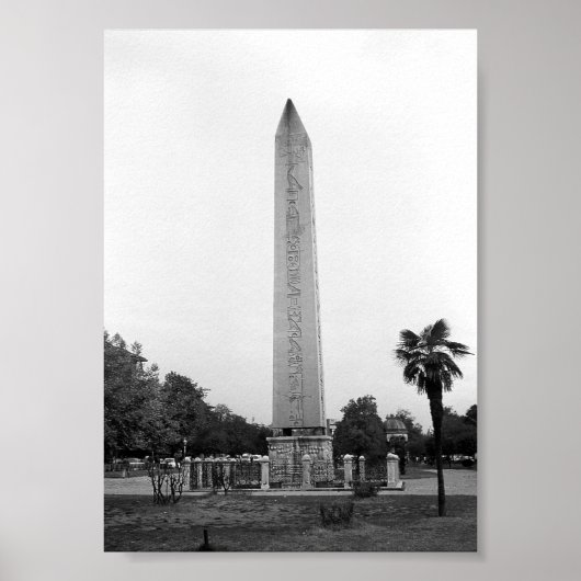 ヴィンテージトルコIstanbul Obelisk of Theodosius ポスター (正面)